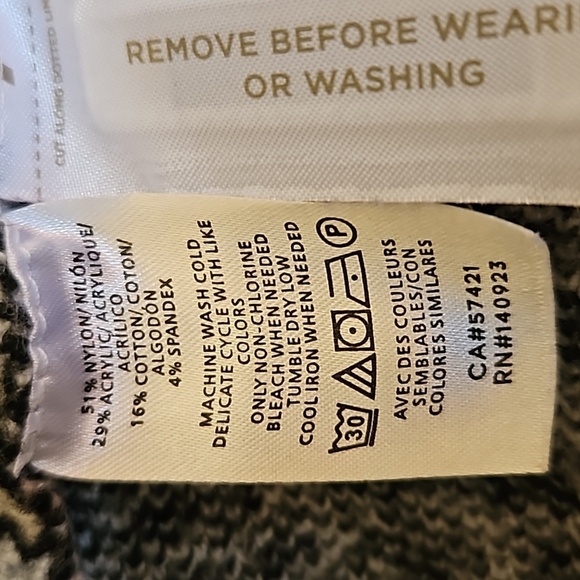 LOFT Cheetah Leopard Print High Collar Zipper Heavyweight Pullover Sweater - Picture 7 of 7